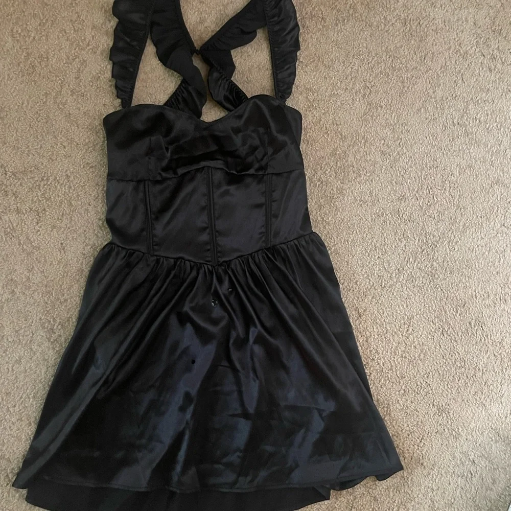 Beginning Boutique Black Corset Mini Dress - Picture 6 of 9